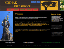 Tablet Screenshot of kodiaktreeservice.ca